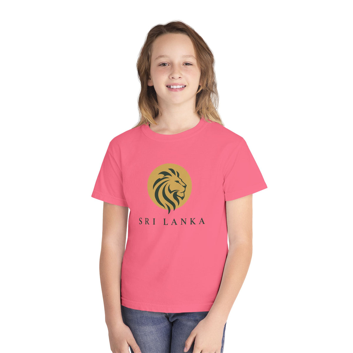 Sri Lanka Lion Kids’ T-Shirt | Garment-Dyed Cotton