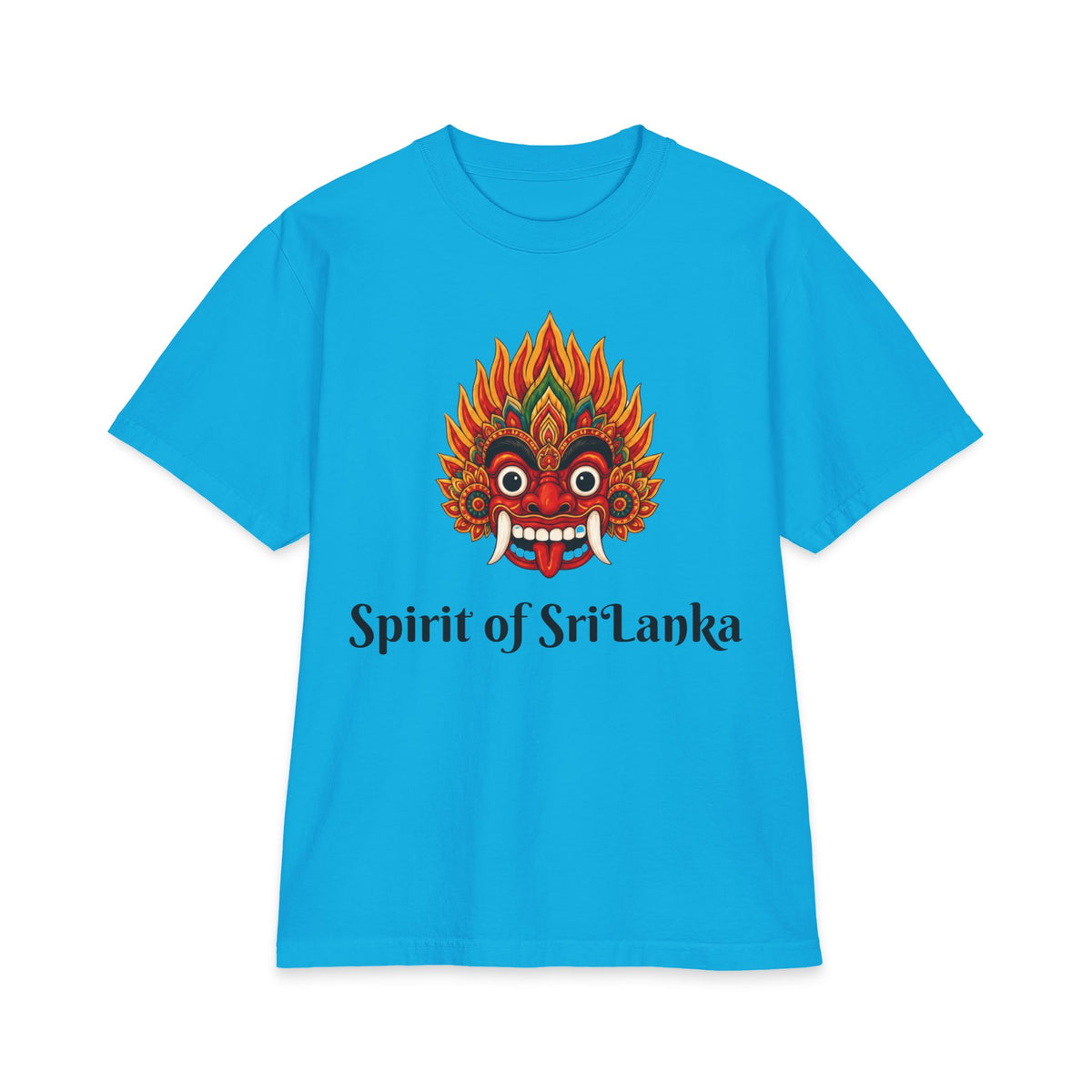 Raksha Spirit Graphic T-Shirt Sri Lankan Devil Dance Mask Heritage Unisex Tee