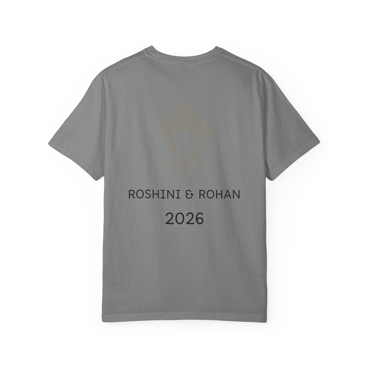 Sri Lanka Destination Wedding T-Shirt — "First Wedding Sri Lanka" Couple Tee (Roshini & Rohan 2026)