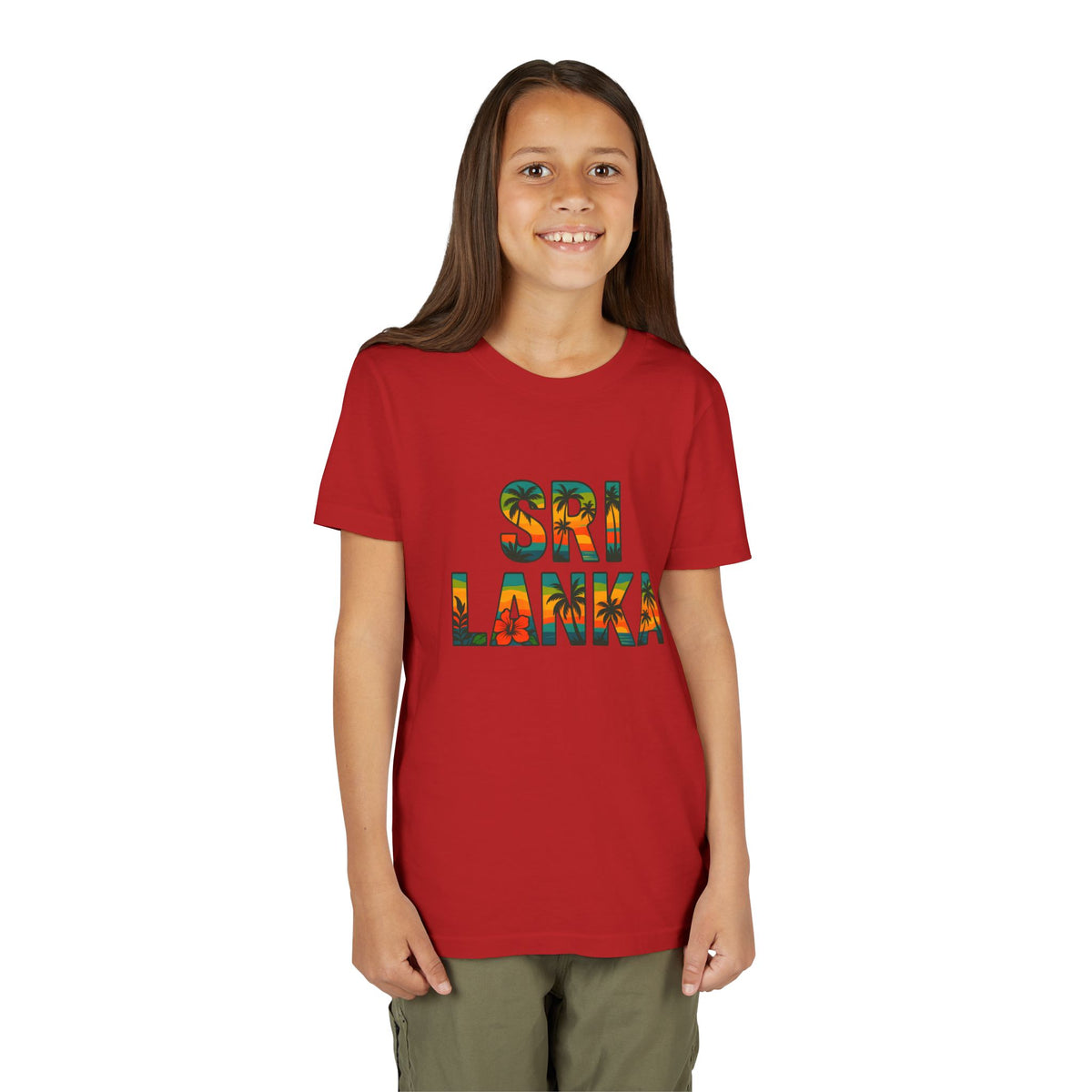 Sri Lanka Tropical Youth T-Shirt | Kids’ Heritage Gift