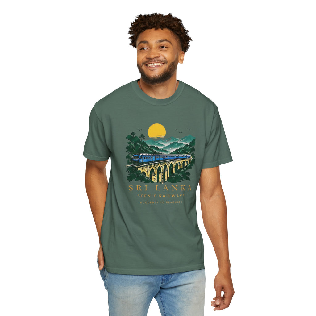 Sri Lanka Nine Arch Bridge Unisex T-Shirt Vintage Railway Tee