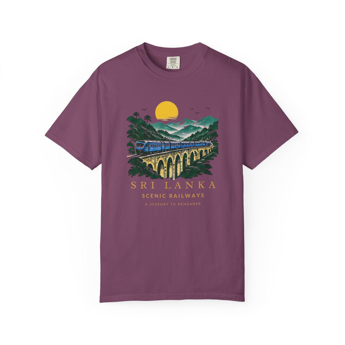 Sri Lanka Nine Arch Bridge Unisex T-Shirt Vintage Railway Tee