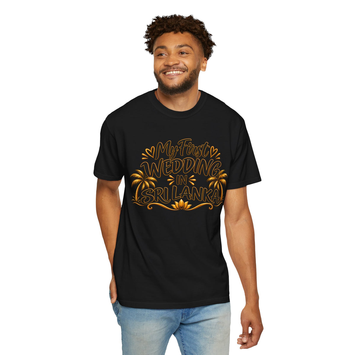 Sri Lanka Unisex Wedding T-Shirt – My First Wedding in Sri Lanka