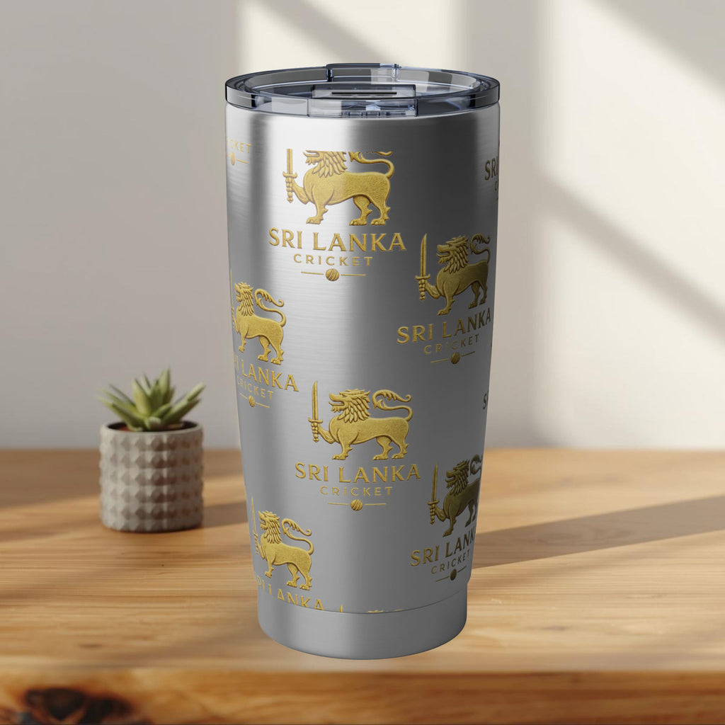 Sri Lanka Cricket Gift | Lion Crest 20 oz Travel Tumbler