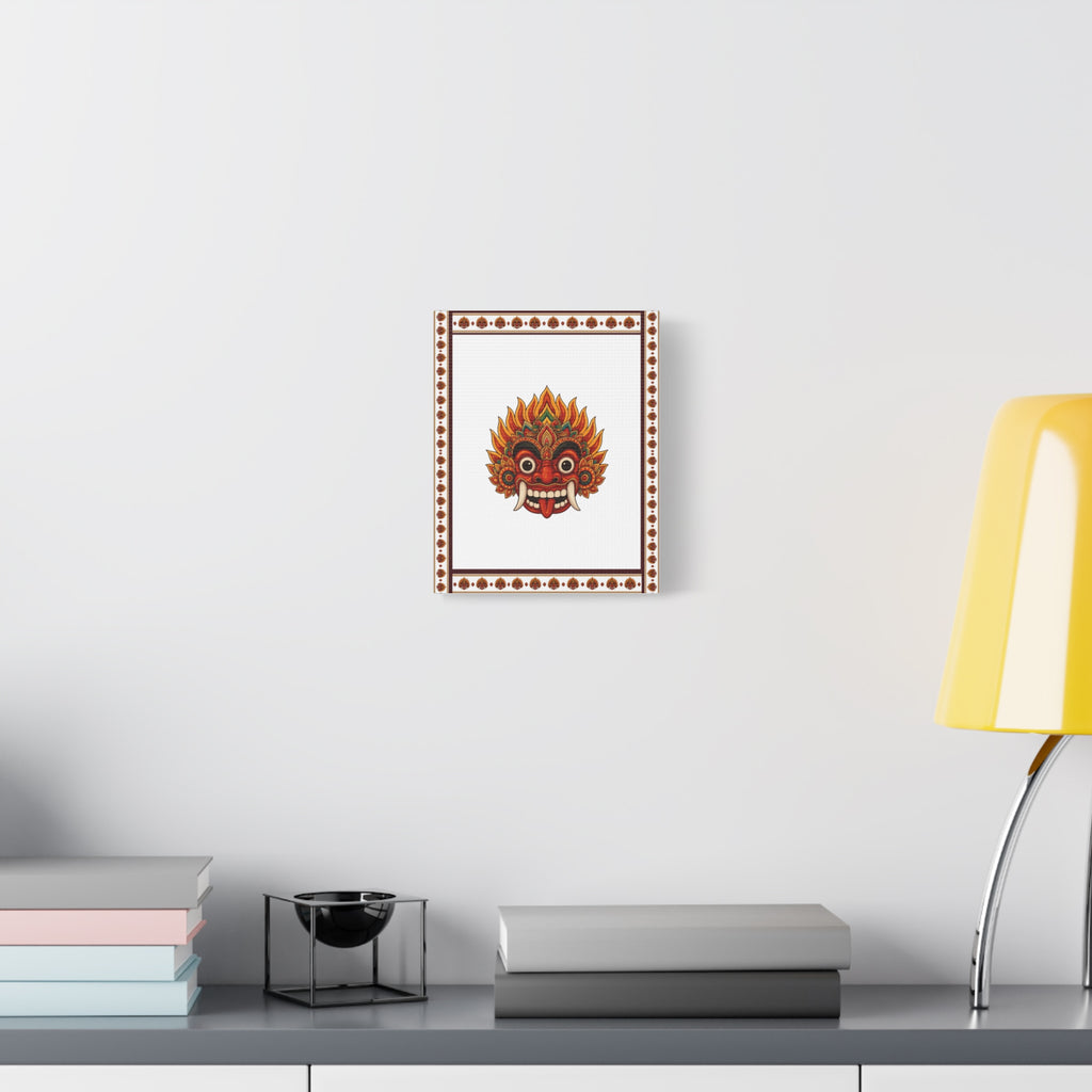 Raksha Mask Matte Canvas Stretched Wall Art