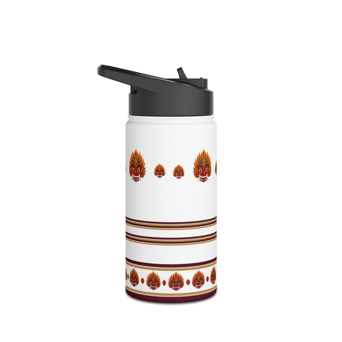 Raksha Mask Stainless Steel Water Bottle  Standard Lid