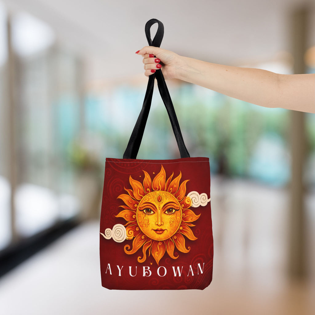 Ayubowan Sun Tote Bag  Sri Lankan Gift & Everyday Carry