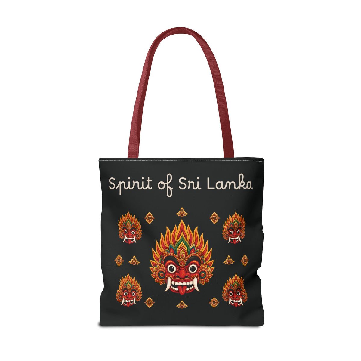 Sri Lankan Gift Tote Bag Spirit of Sri Lanka Raksha Mask Design