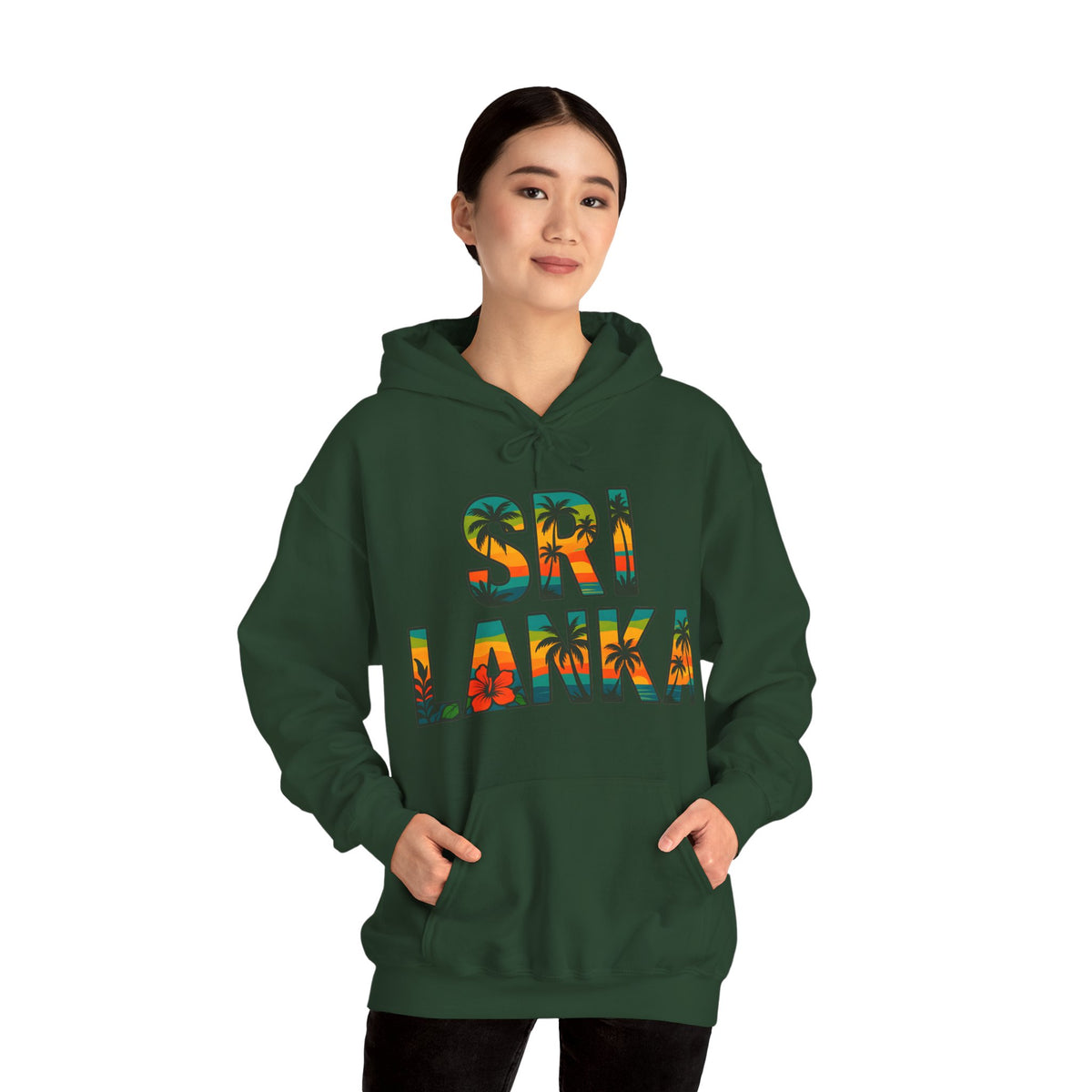 Sri Lanka Tropical Graphic Hoodie | Unisex Heritage Gift