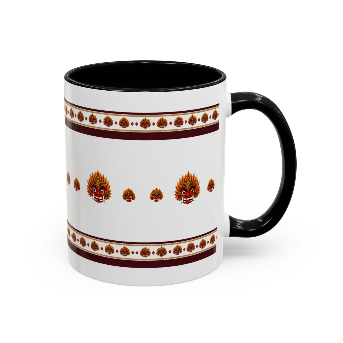 Raksha Mask Accent Coffee Mug Sri Lankan Design