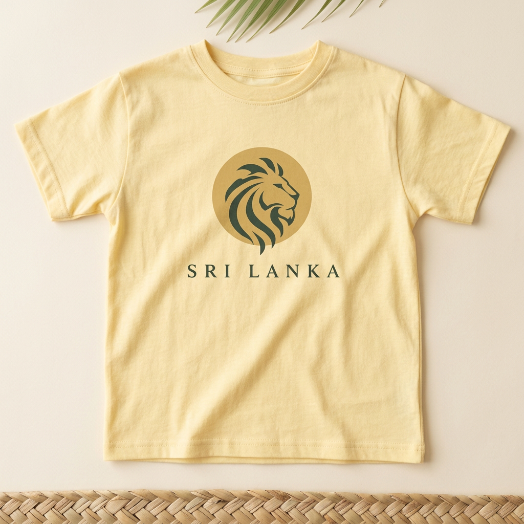 Sri Lanka Lion Kids’ T-Shirt | Garment-Dyed Cotton