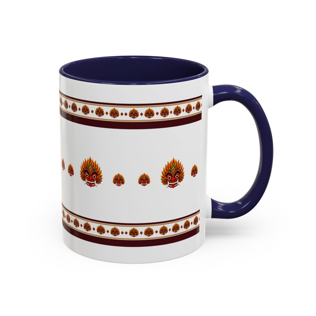 Raksha Mask Accent Coffee Mug Sri Lankan Design