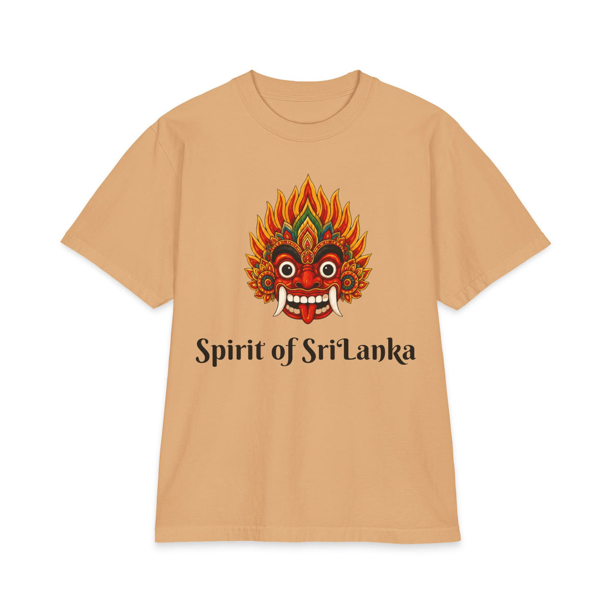 Raksha Spirit Graphic T-Shirt Sri Lankan Devil Dance Mask Heritage Unisex Tee