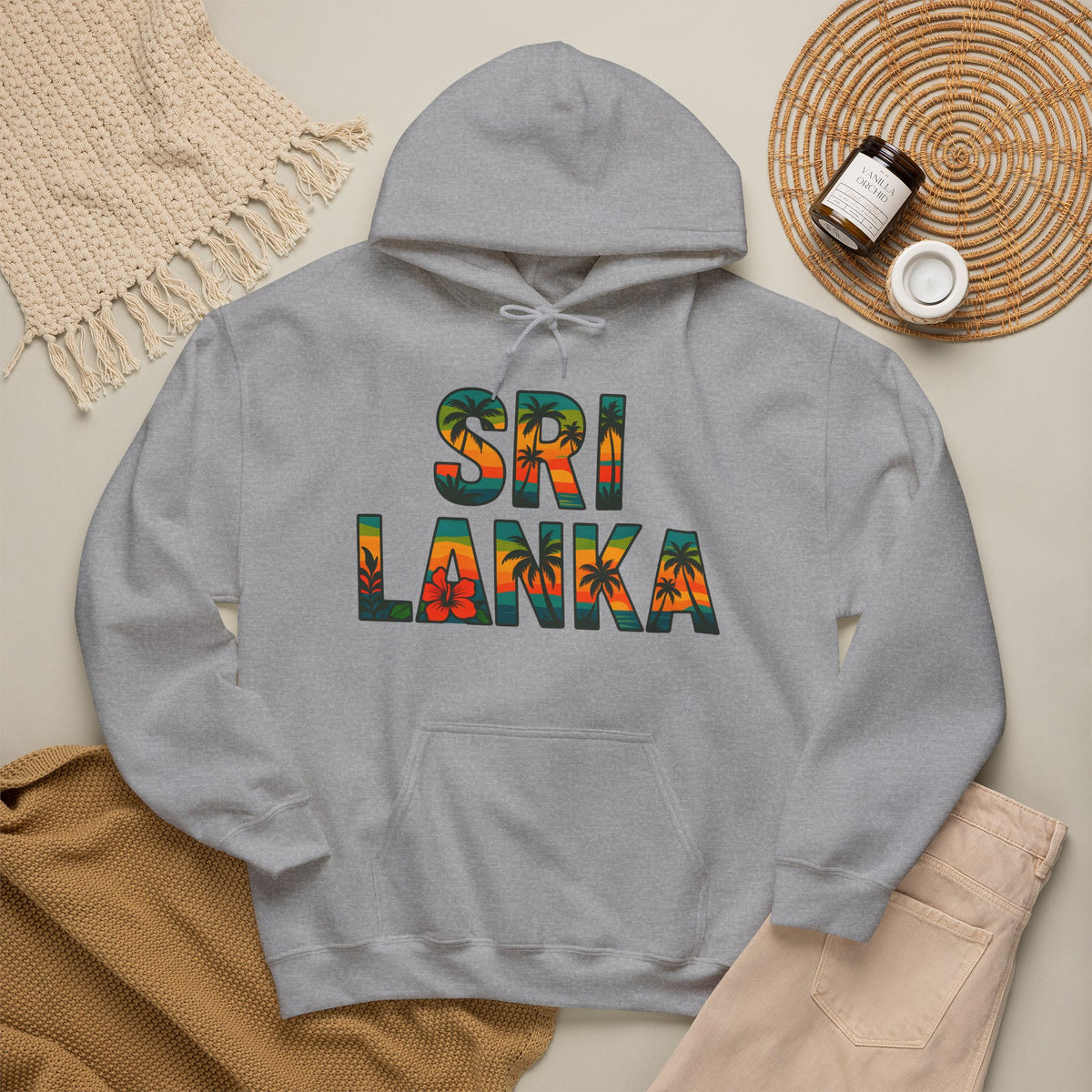 Sri Lanka Tropical Graphic Hoodie | Unisex Heritage Gift