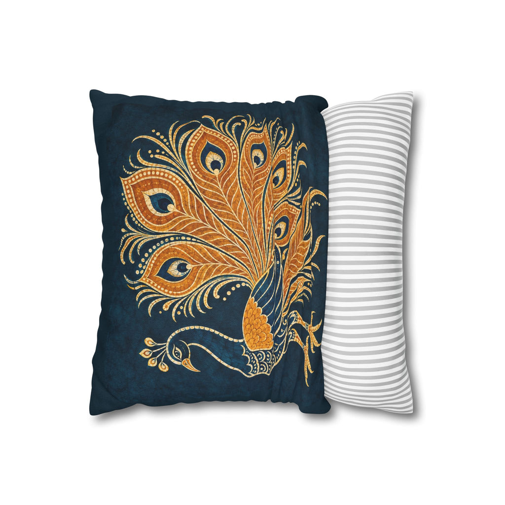 Peacock Batik Cushion Cover Sri Lankan Gift Pillowcase