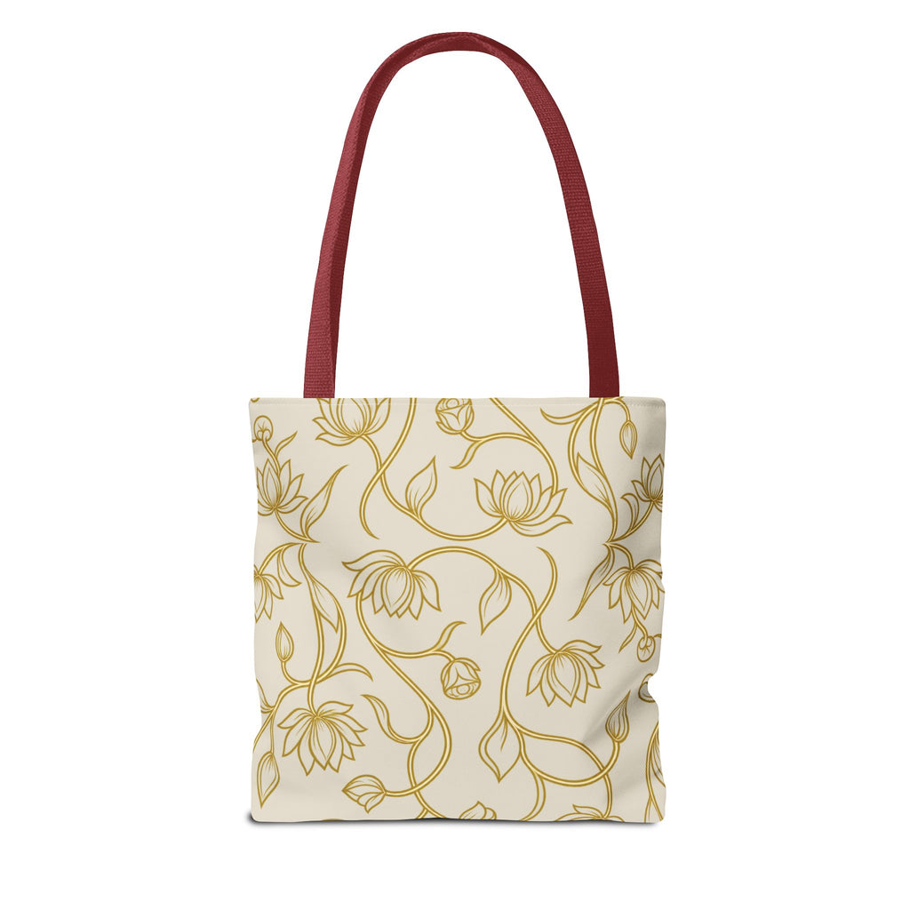 Ceylon Lotus Tote Bag Sri Lankan Temple Flower Canvas Shopper