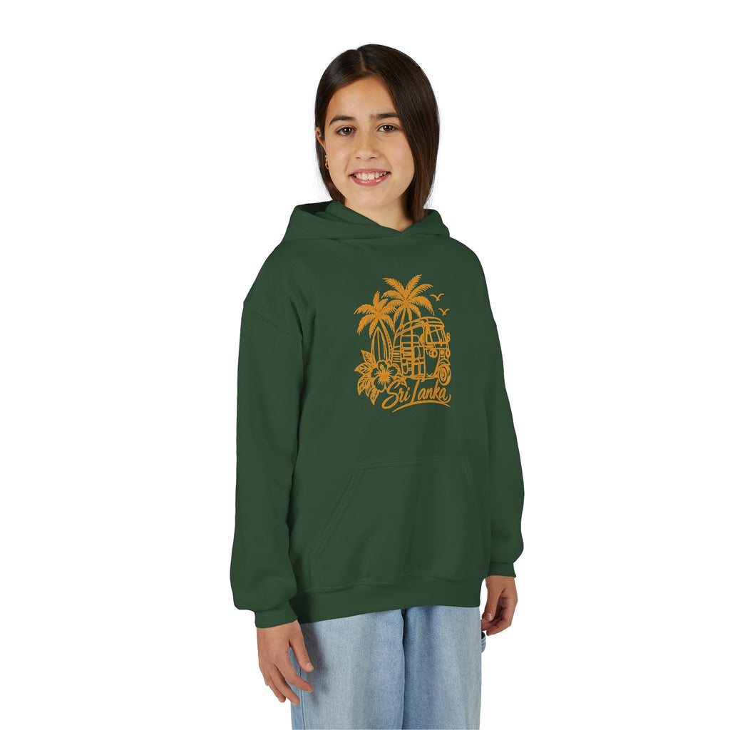 Sri Lanka Kids Hoodie Tropical Palm Tree Island Design