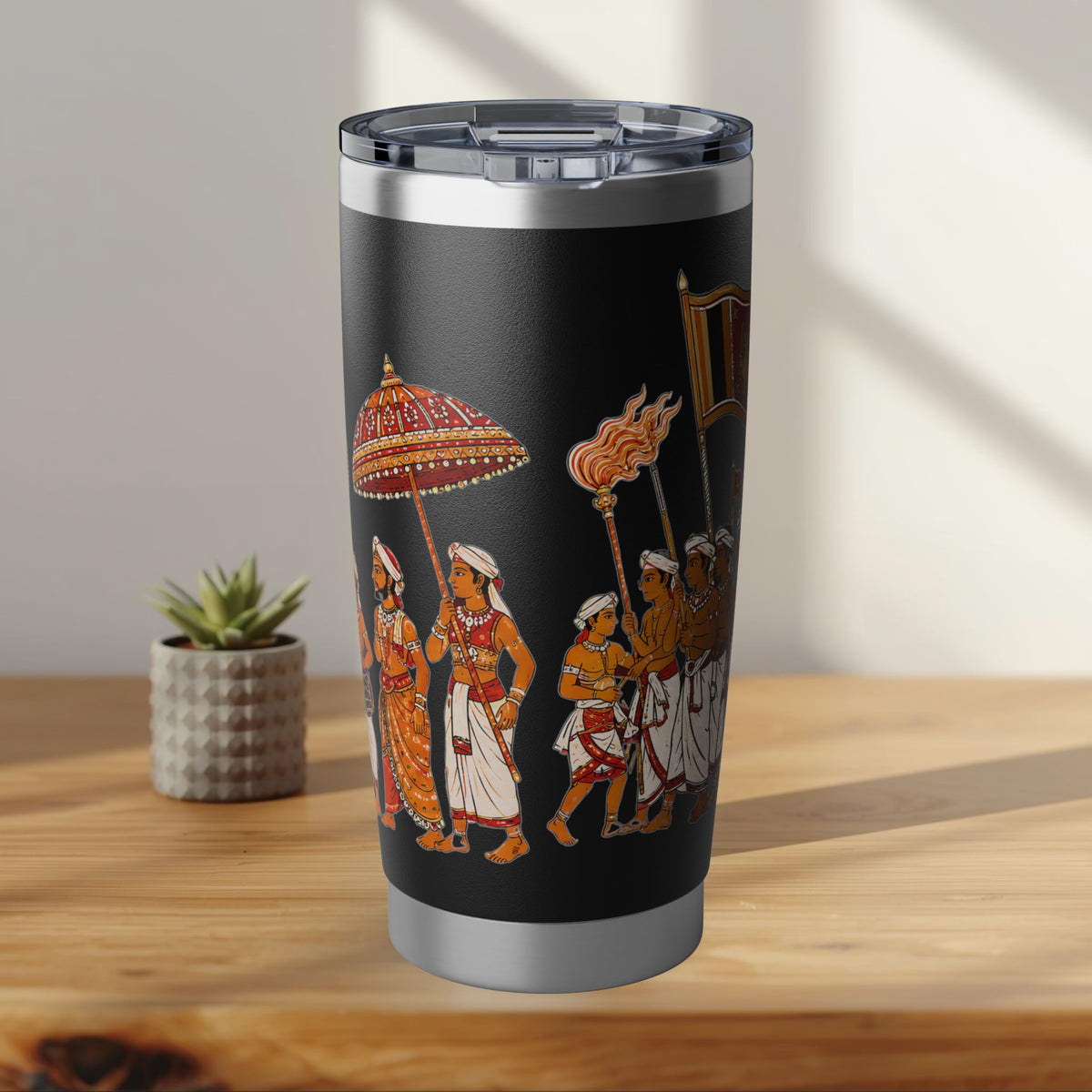 Sri Lanka Kandy Perahera Procession Tumbler 20oz | White