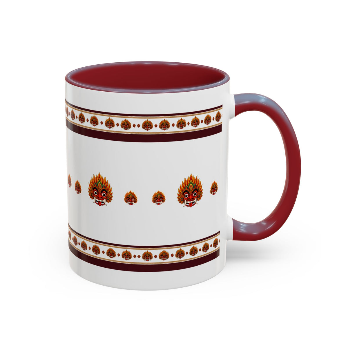 Raksha Mask Accent Coffee Mug Sri Lankan Design