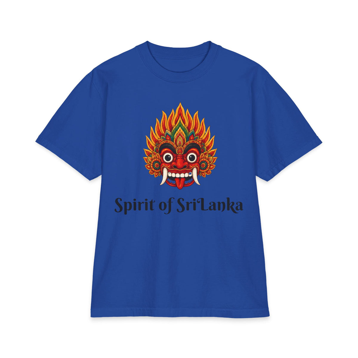 Raksha Spirit Graphic T-Shirt Sri Lankan Devil Dance Mask Heritage Unisex Tee