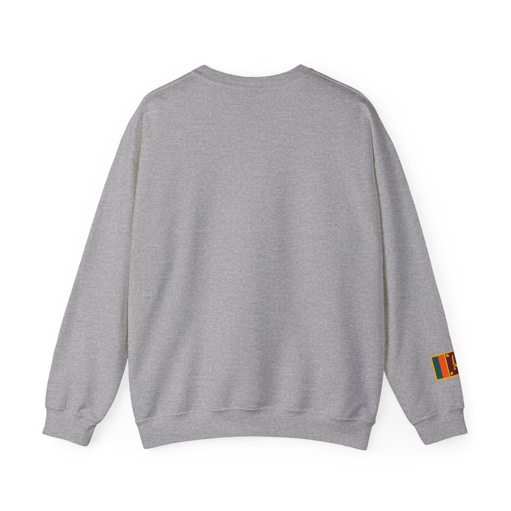 Sri Lanka Surf Crewneck Sweatshirt - Watercolor Stilt Fisherman Graphic
