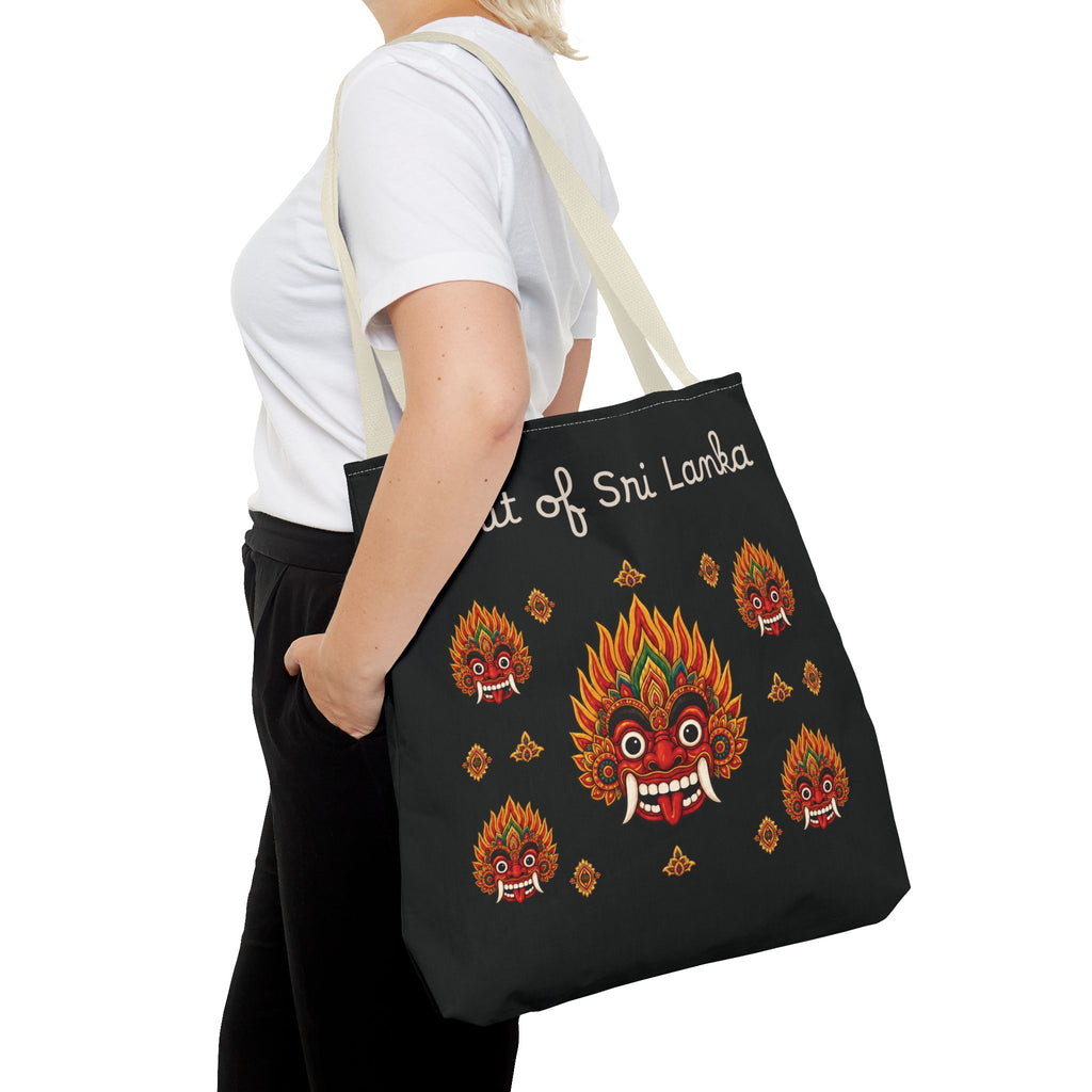 Sri Lankan Gift Tote Bag Spirit of Sri Lanka Raksha Mask Design