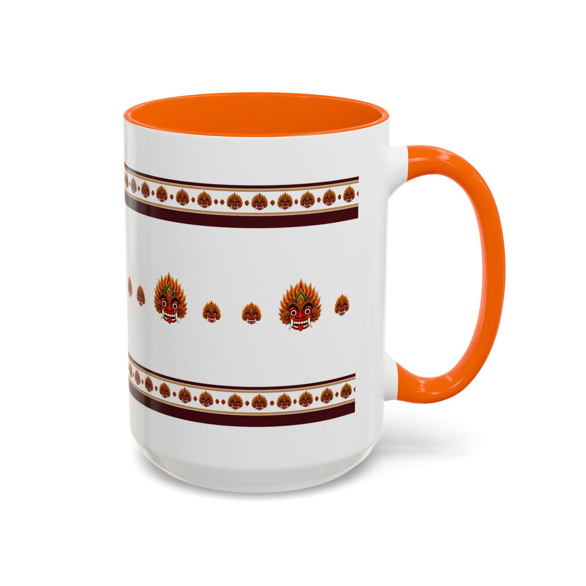 Raksha Mask Accent Coffee Mug Sri Lankan Design
