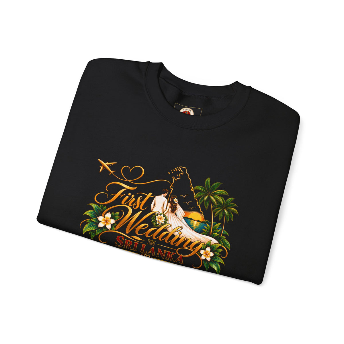 Personalized Sri Lanka Wedding Sweatshirt – Unisex Crewneck