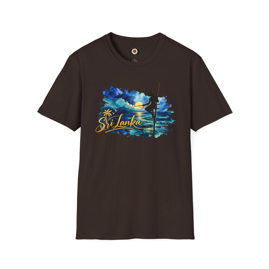Sri Lanka Watercolor Surf T-Shirt