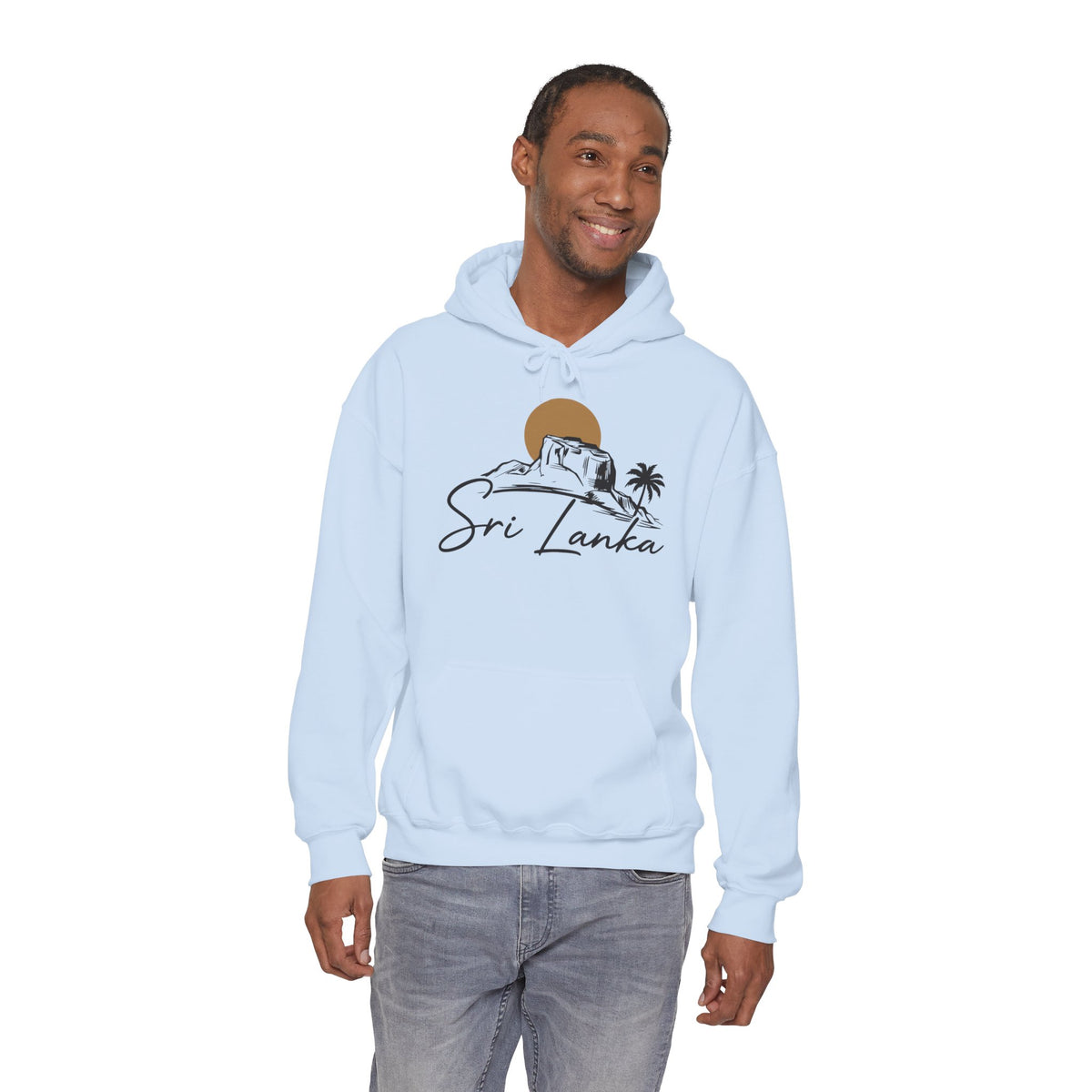 Sri Lanka Sunset Unisex Hoodie Palm Tree Beach Sweatshirt