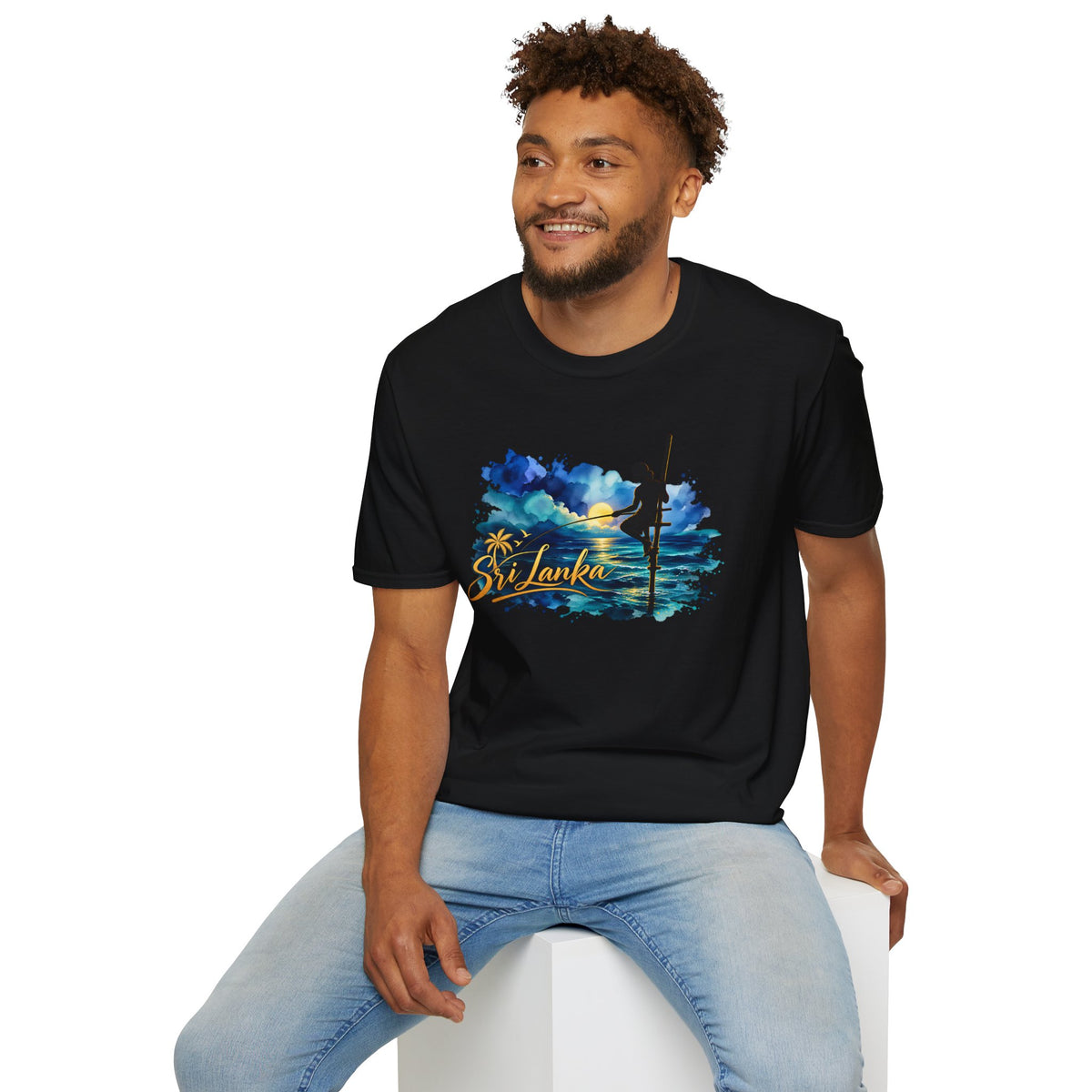 Sri Lanka Watercolor Surf T-Shirt