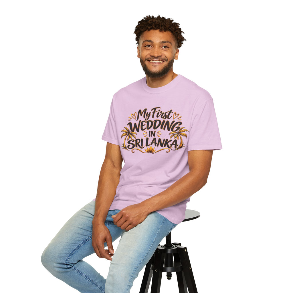 Sri Lanka Unisex Wedding T-Shirt – My First Wedding in Sri Lanka