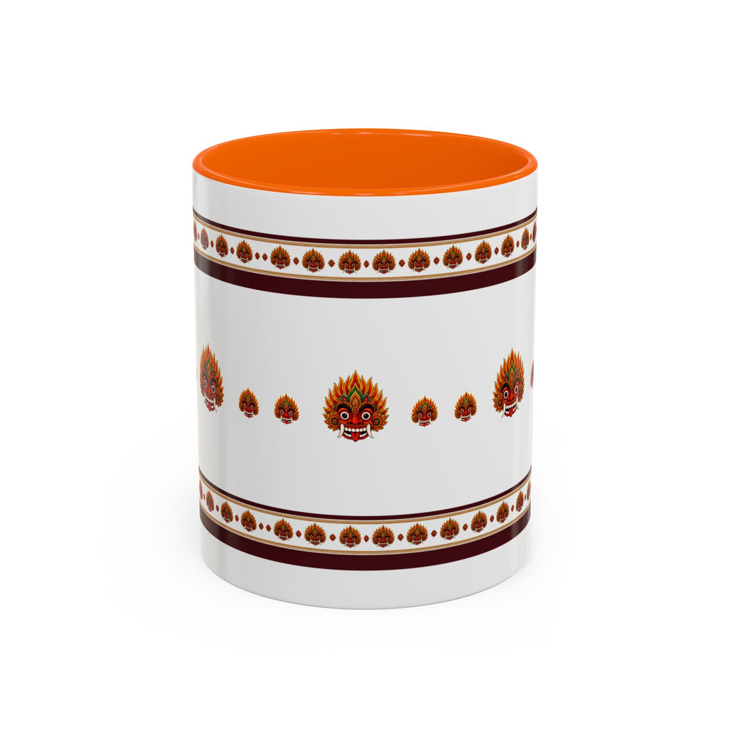Raksha Mask Accent Coffee Mug Sri Lankan Design