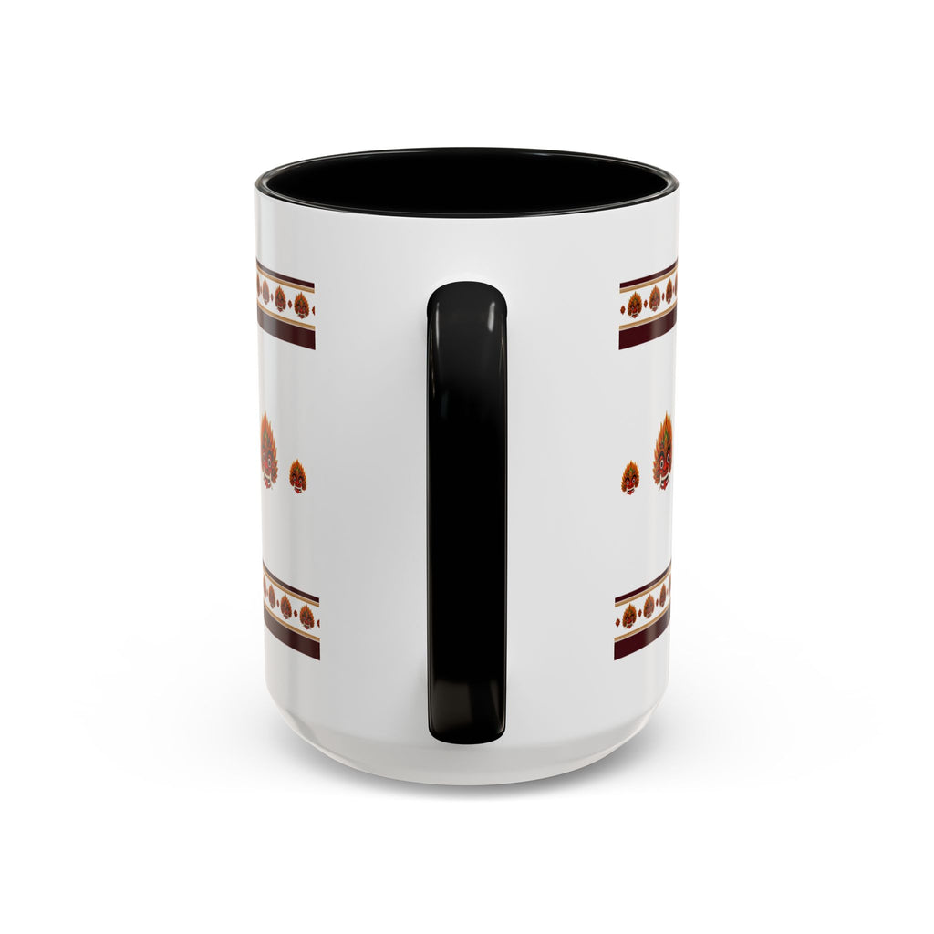 Raksha Mask Accent Coffee Mug Sri Lankan Design