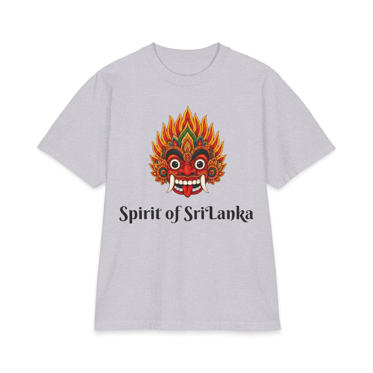 Raksha Spirit Graphic T-Shirt Sri Lankan Devil Dance Mask Heritage Unisex Tee