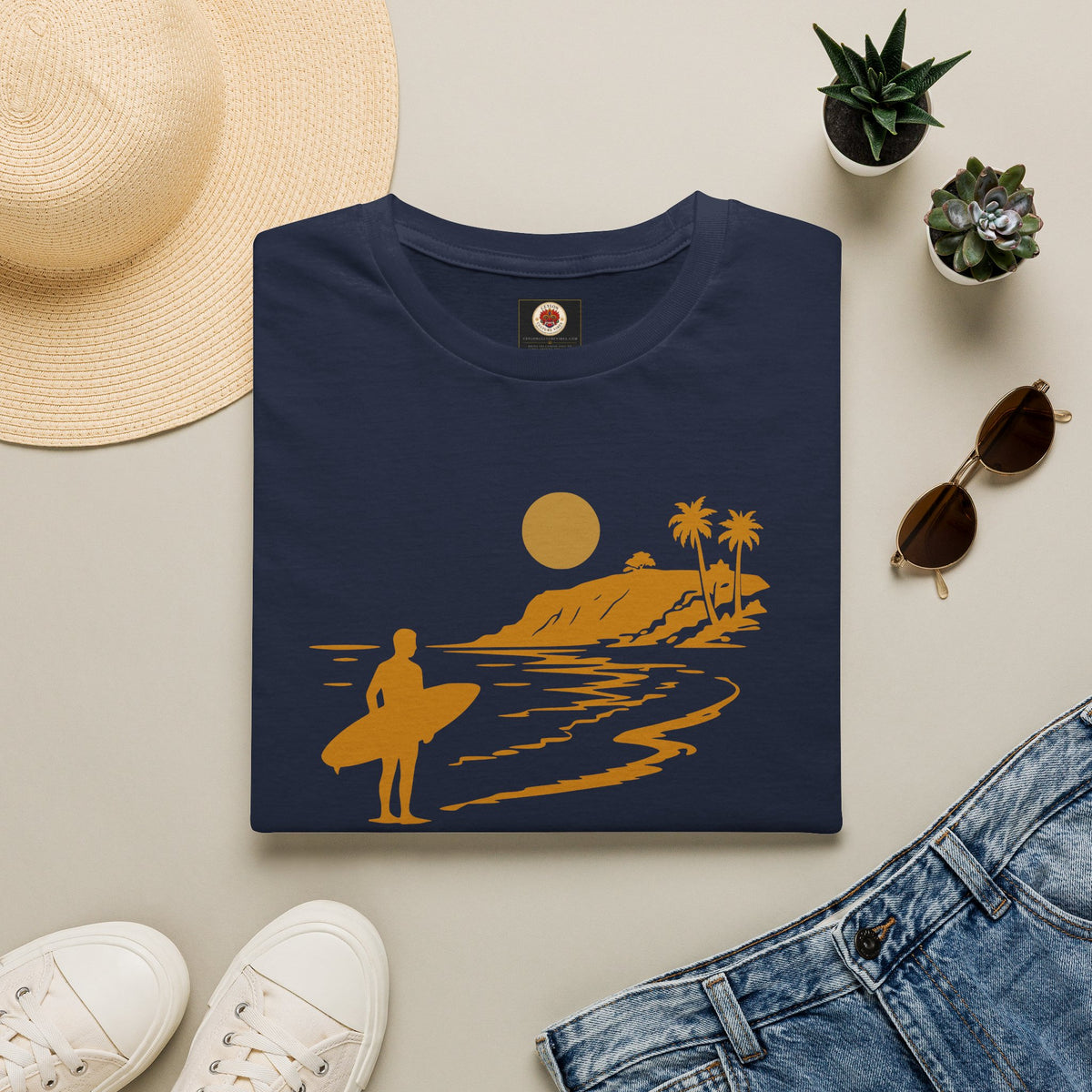 Sri Lanka Surf  Unisex T-Shirt  Surf Explore Repeat Beach Tee