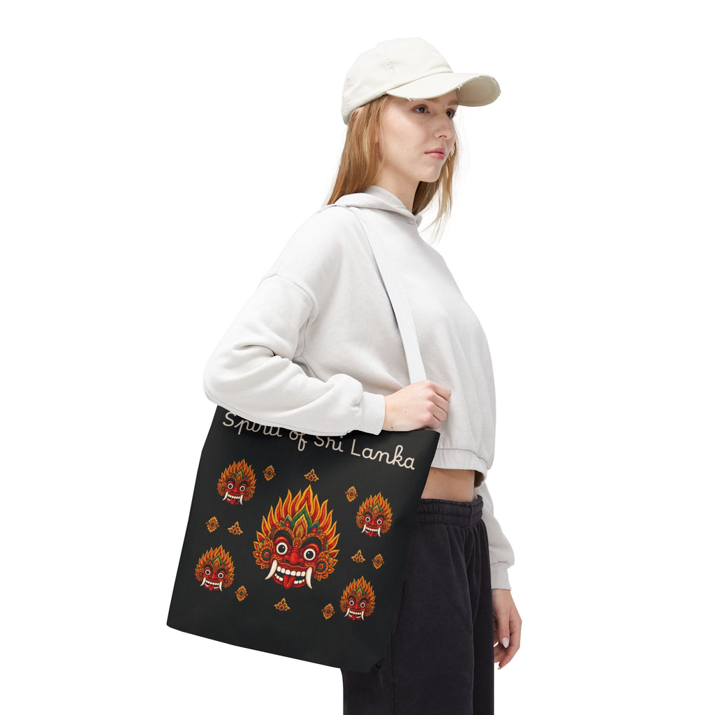 Sri Lankan Gift Tote Bag Spirit of Sri Lanka Raksha Mask Design