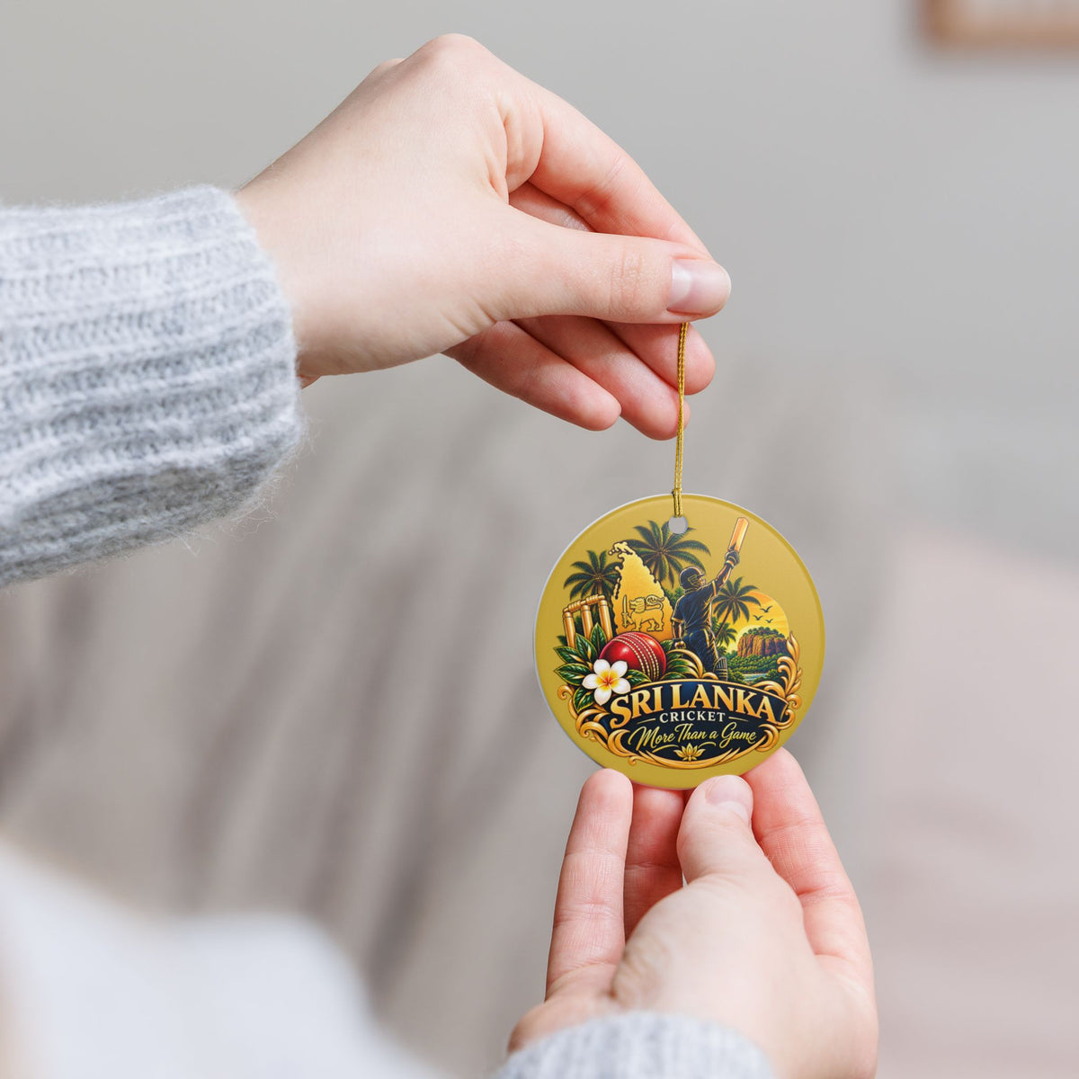 Sri Lanka Cricket Ceramic Ornament | More Than a Game Gift