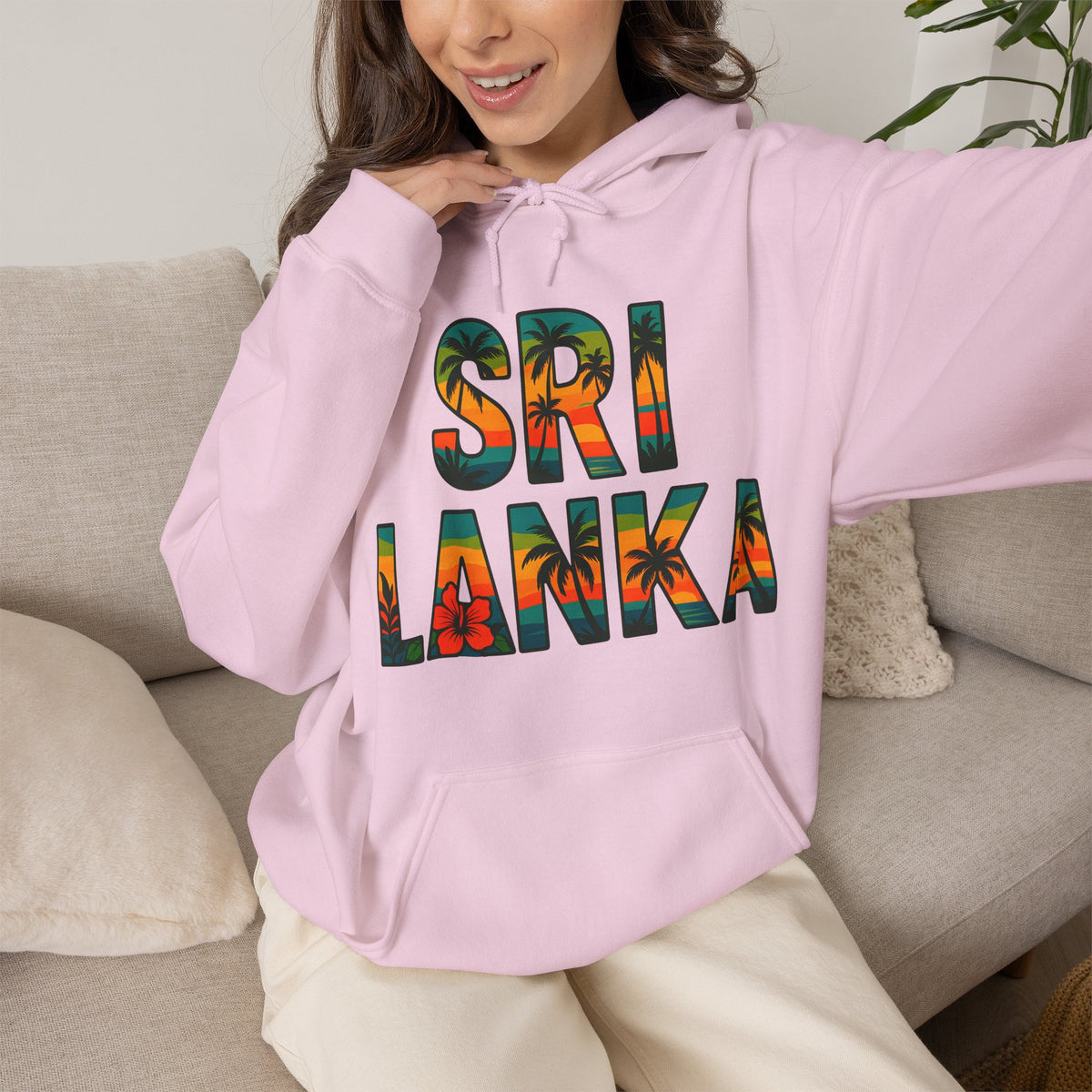 Sri Lanka Tropical Graphic Hoodie | Unisex Heritage Gift