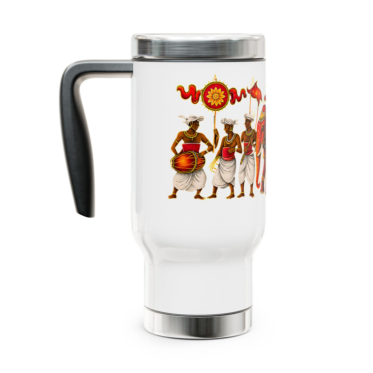 Kandy Esala Perahera Travel Mug | Sri Lankan Heritage Gift