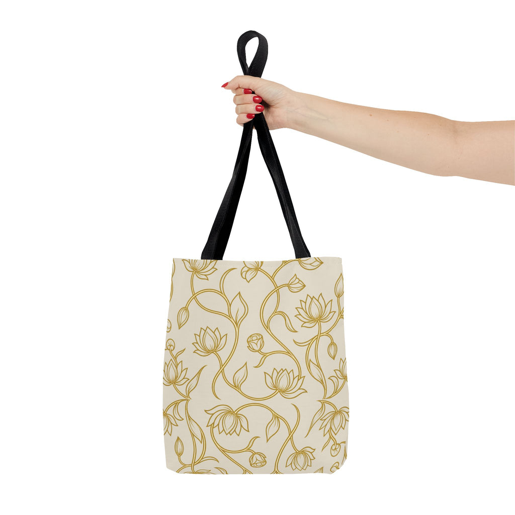 Ceylon Lotus Tote Bag Sri Lankan Temple Flower Canvas Shopper