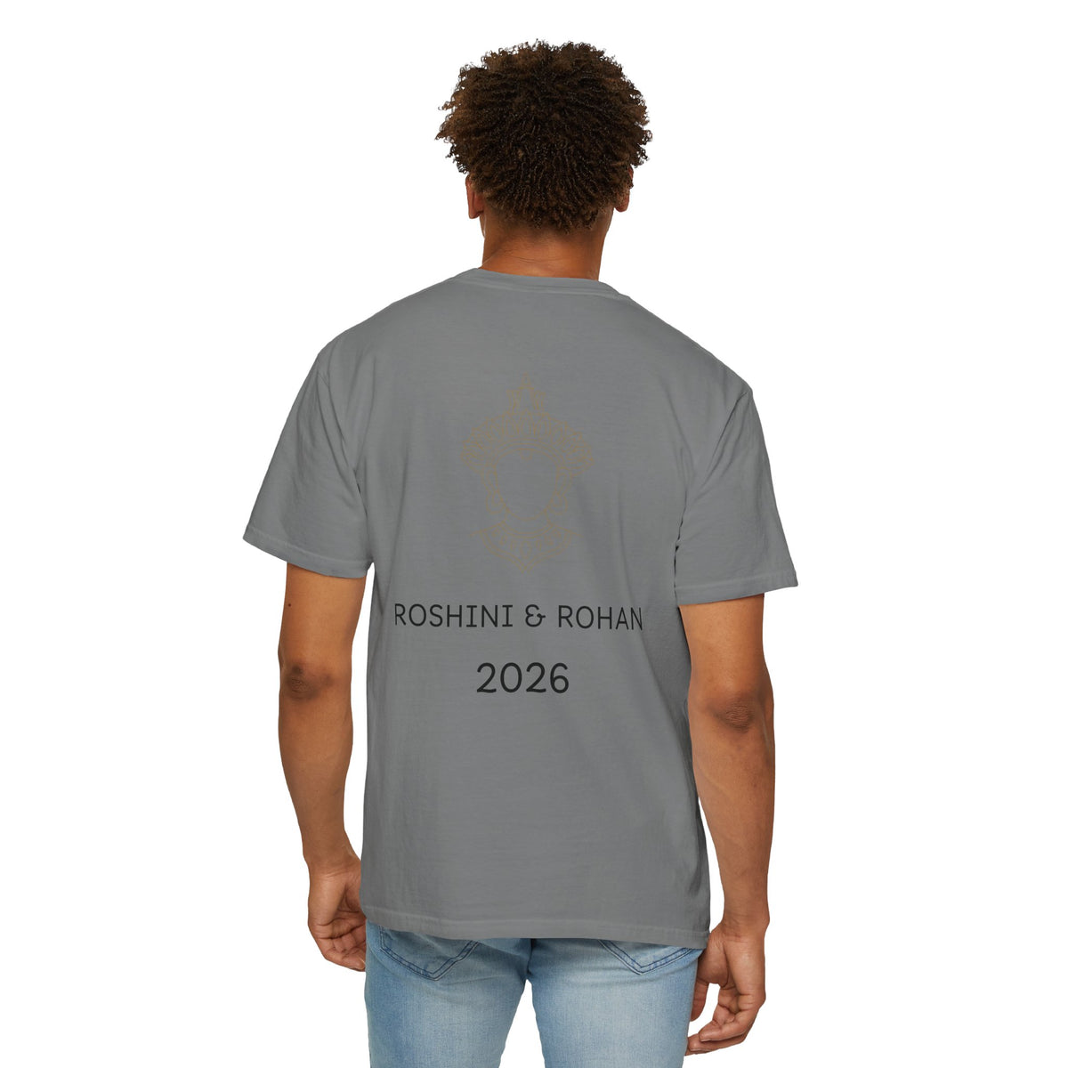 Sri Lanka Destination Wedding T-Shirt — "First Wedding Sri Lanka" Couple Tee (Roshini & Rohan 2026)