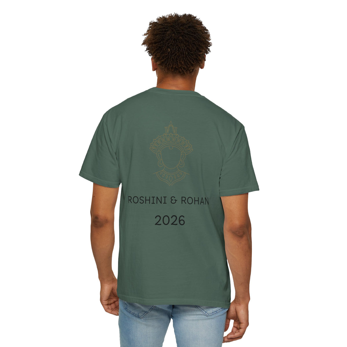 Sri Lanka Destination Wedding T-Shirt — "First Wedding Sri Lanka" Couple Tee (Roshini & Rohan 2026)