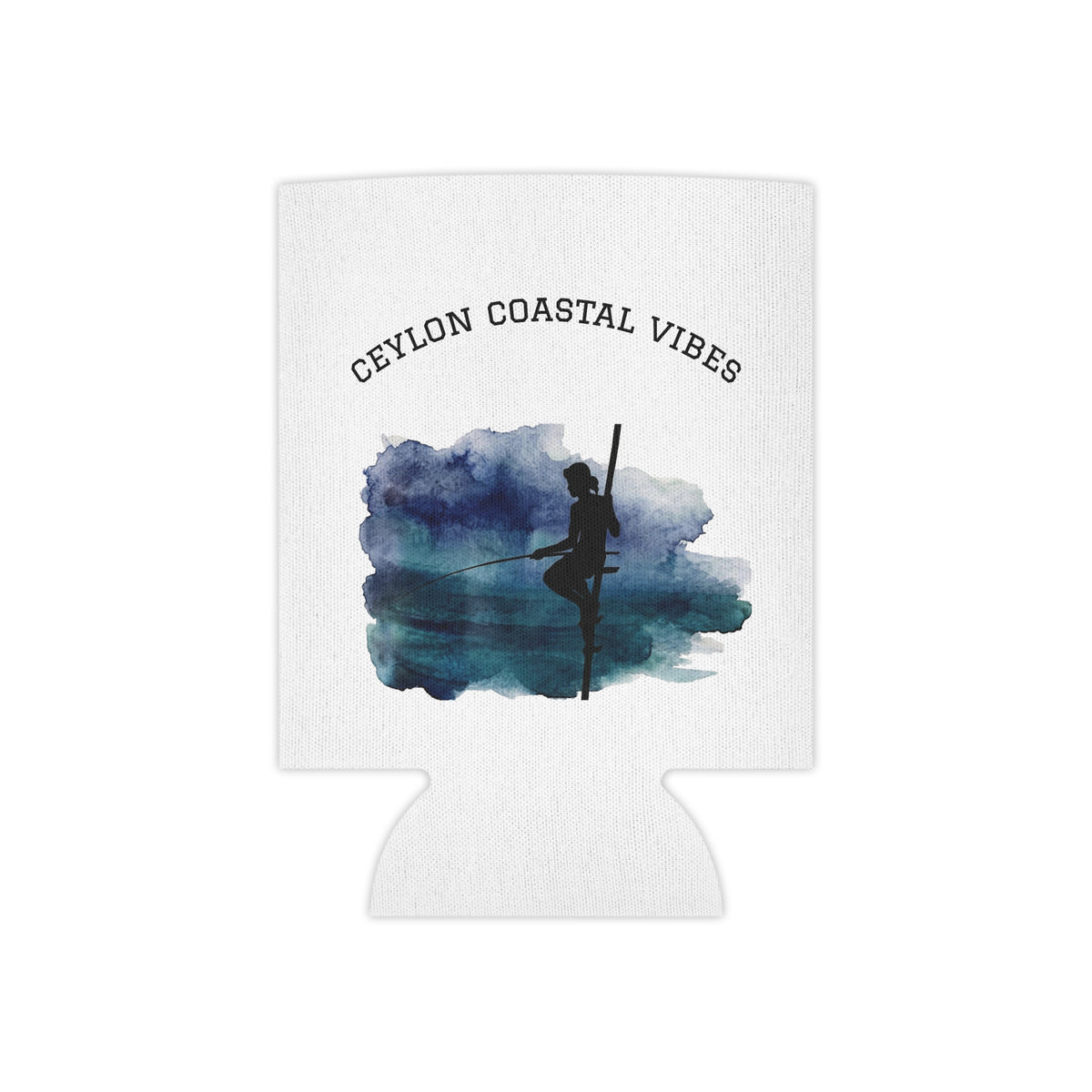 Sri Lankan Stilt Fisherman Can Cooler | Ceylon Coastal Vibes