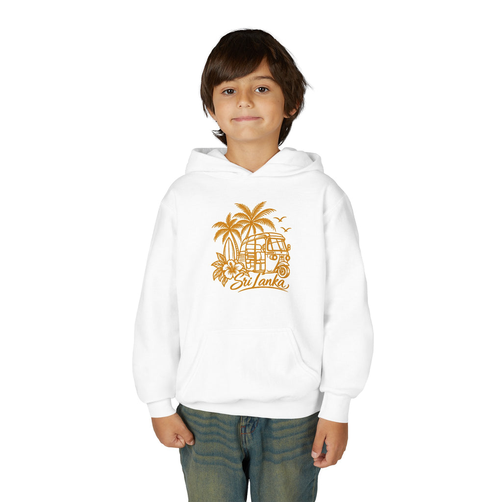 Sri Lanka Kids Hoodie Tropical Palm Tree Island Design