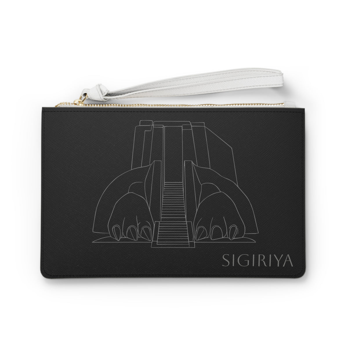 Sigiriya  Clutch Bag | Brown Lotus Wristlet