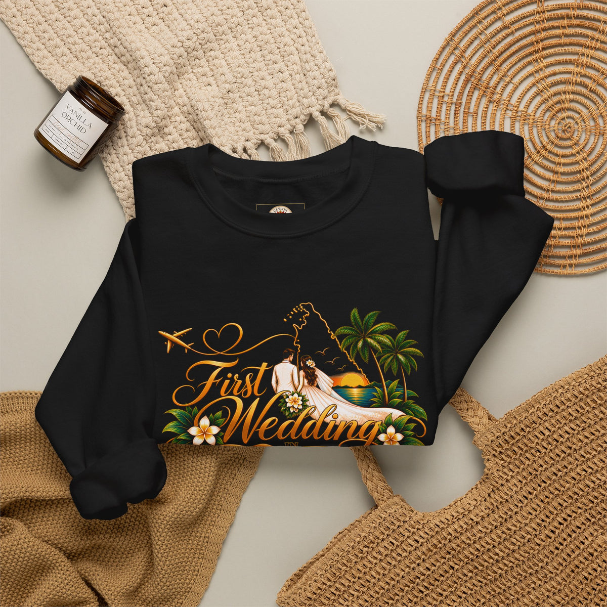 Personalized Sri Lanka Wedding Sweatshirt – Unisex Crewneck
