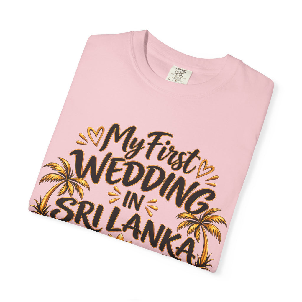 Sri Lanka Unisex Wedding T-Shirt – My First Wedding in Sri Lanka
