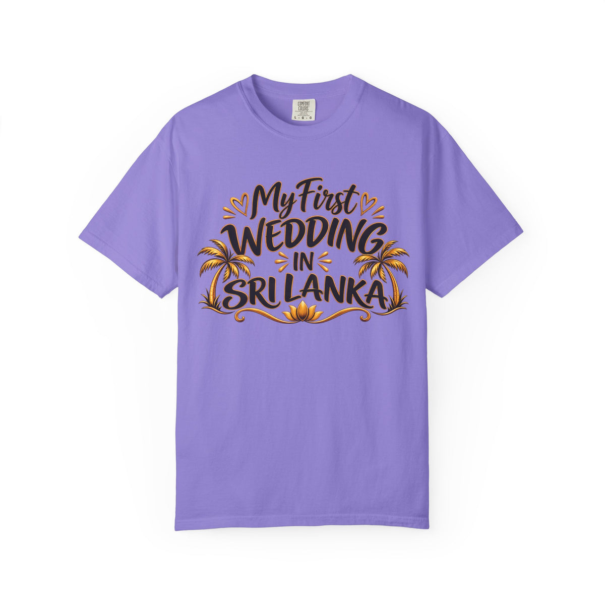Sri Lanka Unisex Wedding T-Shirt – My First Wedding in Sri Lanka