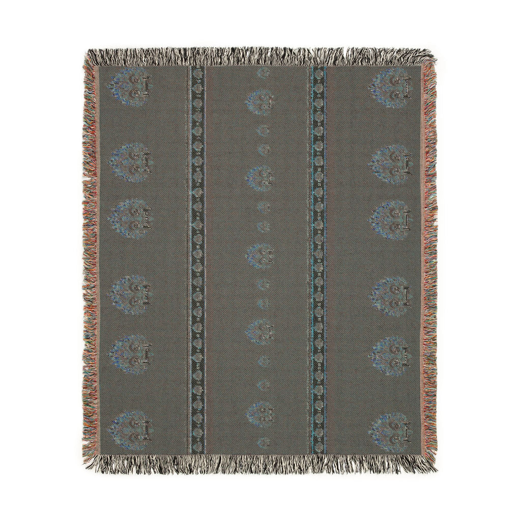 Sri Lankan Gift Woven Blanket Raksha Mask Design